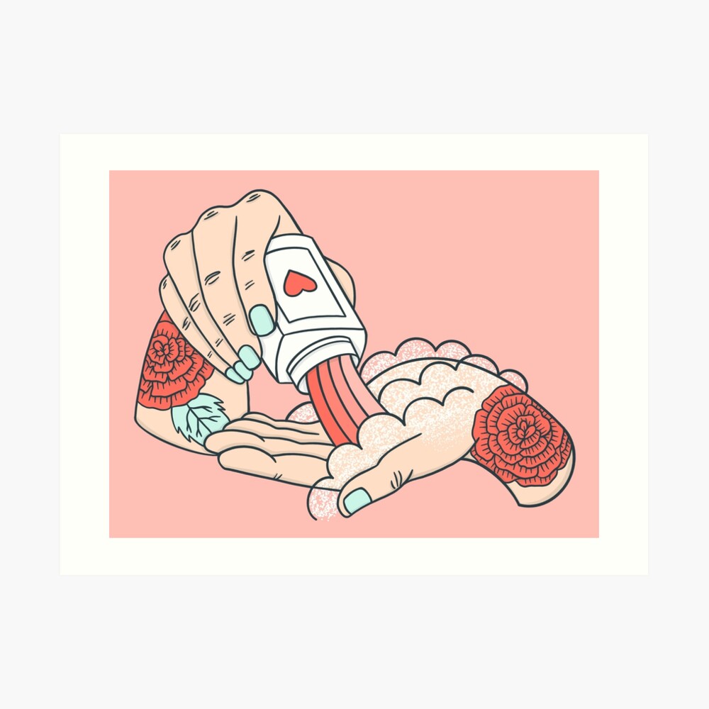 Love is the Best Medicine Art Print