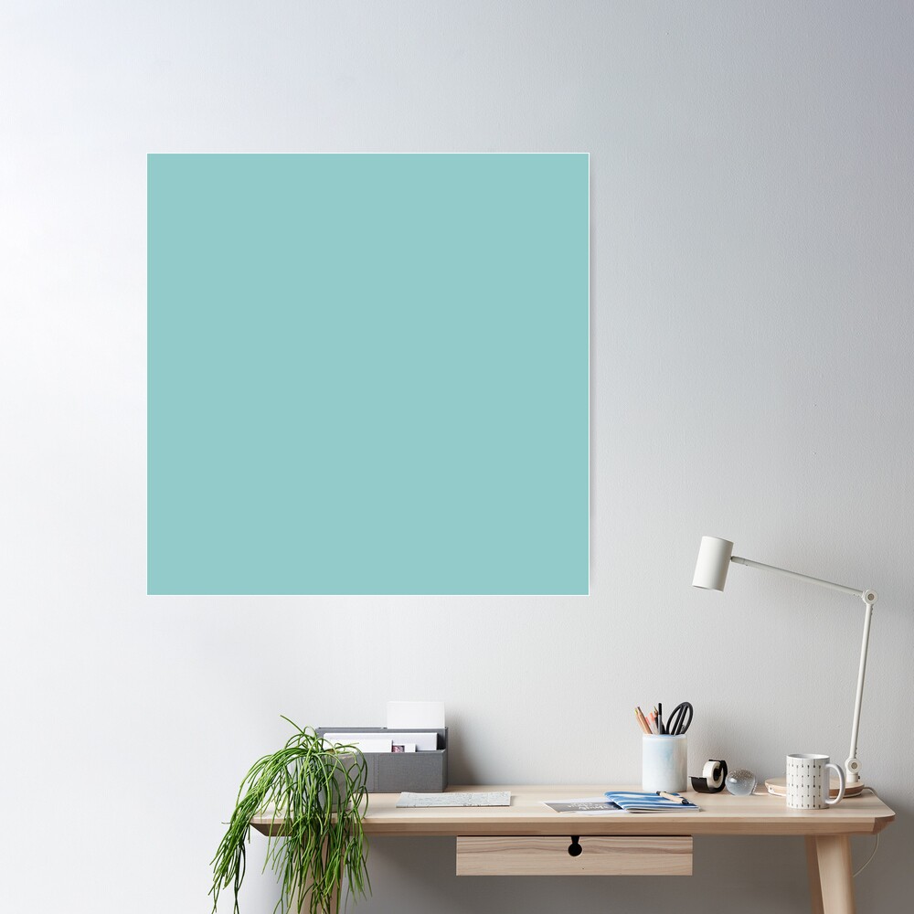 Pastel Blue - Light Pale Powder Blue - Solid Color Poster by  MultiFascinated