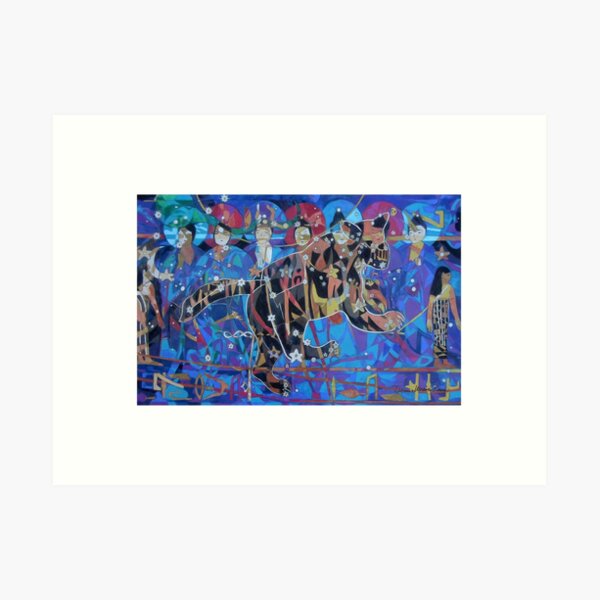 Seven Sages Watch Over the Great Bear giclee with borders Art Print