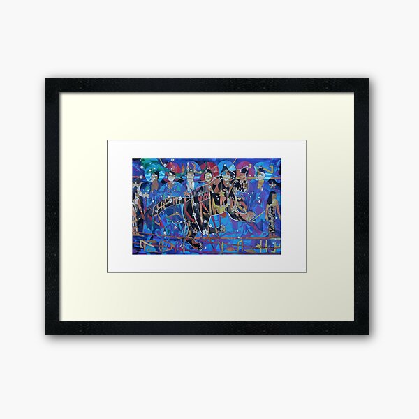Seven Sages Watch Over the Great Bear giclee with borders Framed Art Print