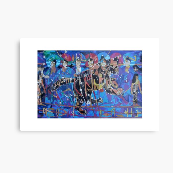 Seven Sages Watch Over the Great Bear giclee with borders Metal Print