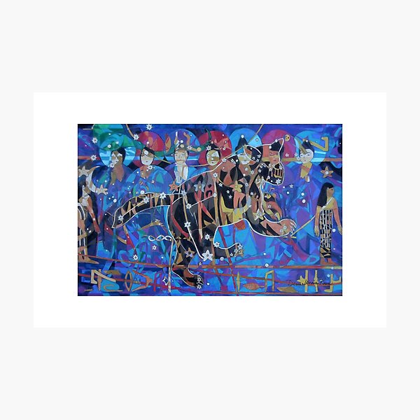 Seven Sages Watch Over the Great Bear giclee with borders Photographic Print