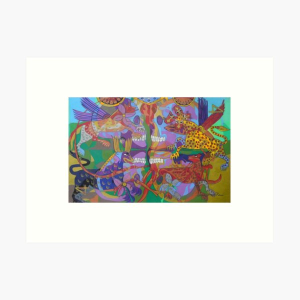 Four Corners of the Mind giclee borders Art Print
