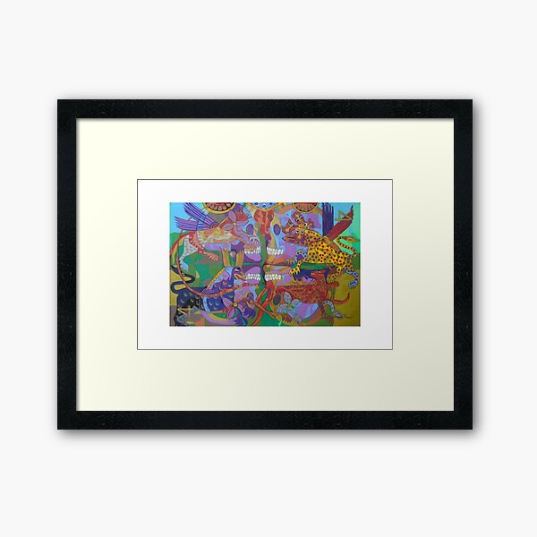 Four Corners of the Mind giclee borders Framed Art Print