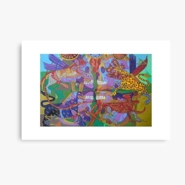 Four Corners of the Mind giclee borders Canvas Print