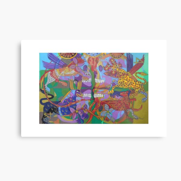 Four Corners of the Mind giclee borders Metal Print