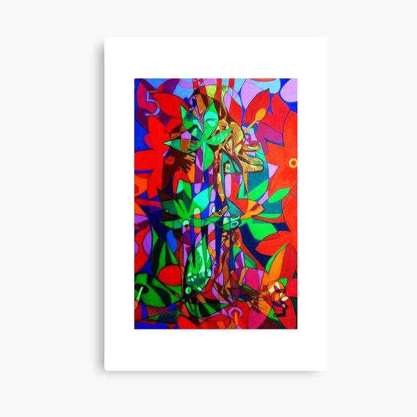 The Five Bones of Creation giclee with borders Canvas Print