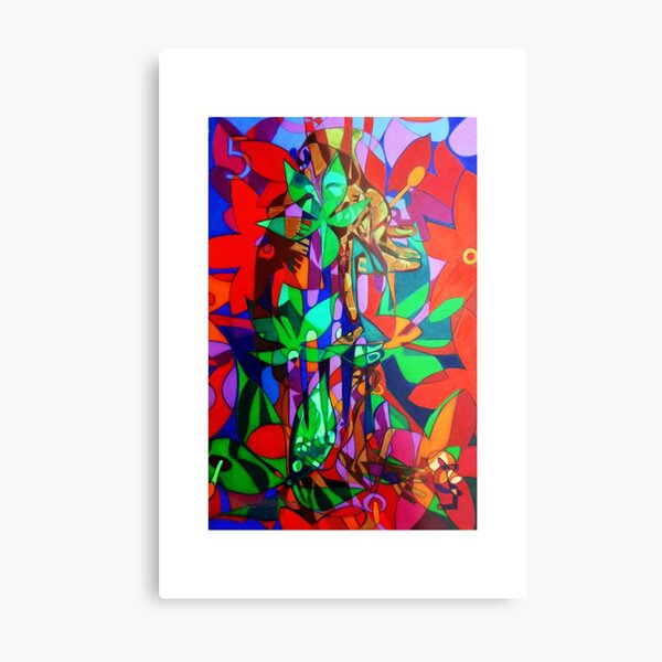 The Five Bones of Creation giclee with borders Metal Print