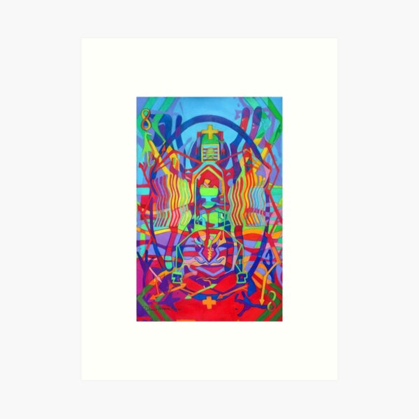 Eight Bones of the Spider Woman giclee with borders Art Print