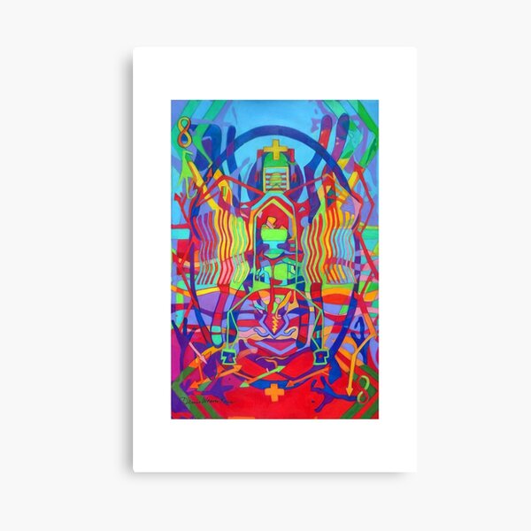 Eight Bones of the Spider Woman giclee with borders Canvas Print