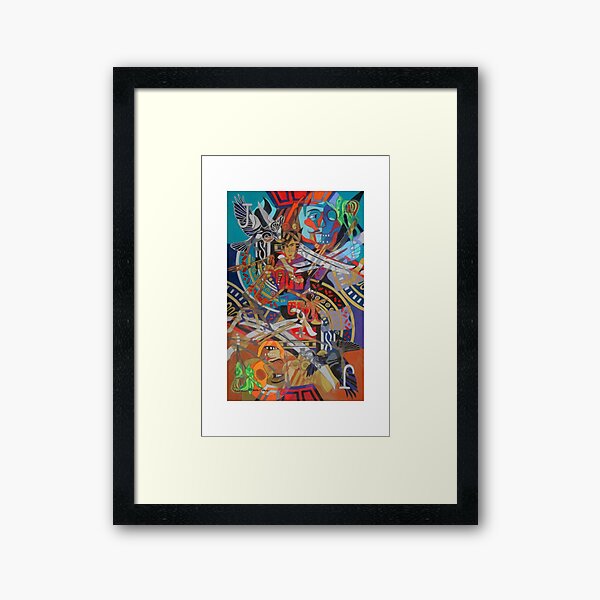 Jack's Legendary Bones giclee with borders Framed Art Print