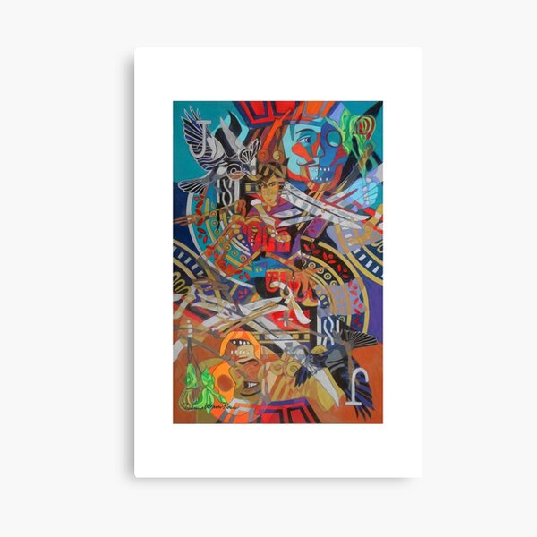 Jack's Legendary Bones giclee with borders Canvas Print