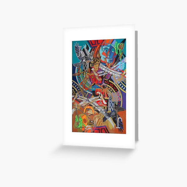 Jack's Legendary Bones giclee with borders Greeting Card