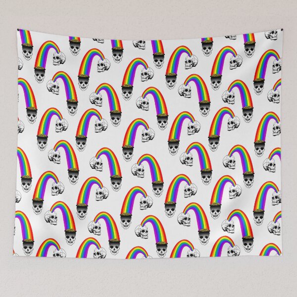 Item preview, Gold at the end of the rainbow skulls  designed and sold by B0red.