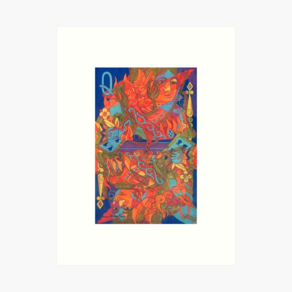 The Queen's Fire giclee with borders Art Print