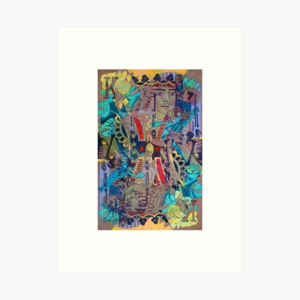 Kingly Bones with borders Art Print