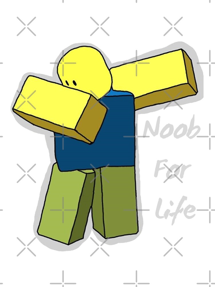 Noob For Life Dab Drawing Postcard By Gehri1tm Redbubble - easy how to draw a roblox noob