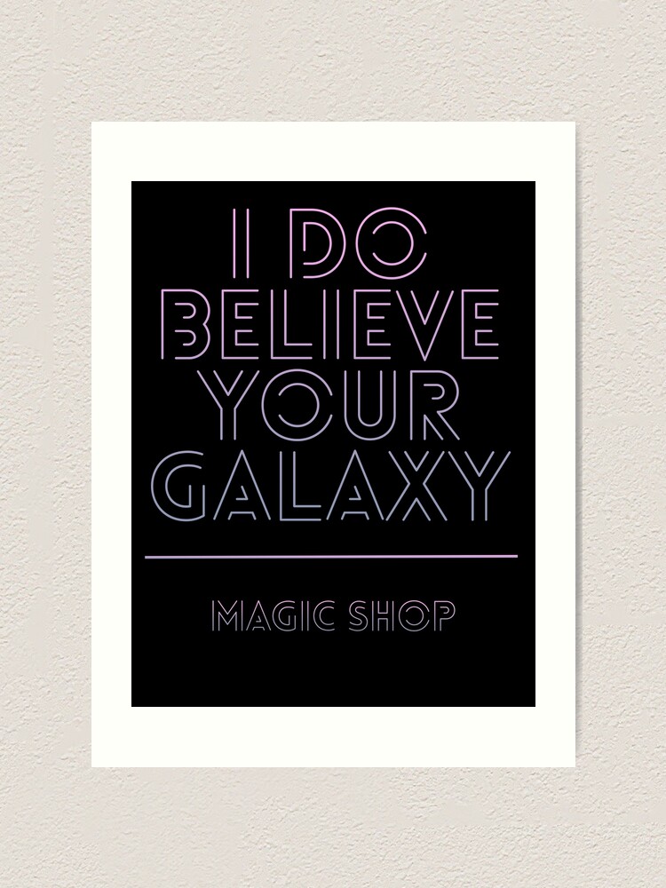 Bts Magic Shop Lyrics Art Print By Joonique Redbubble