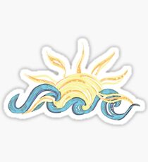 Ocean and Sun - Beach - gifts - trendy cute Sticker