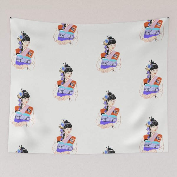 Item preview, Japanese girl with braid designed and sold by Julia Grammer-Begley.
