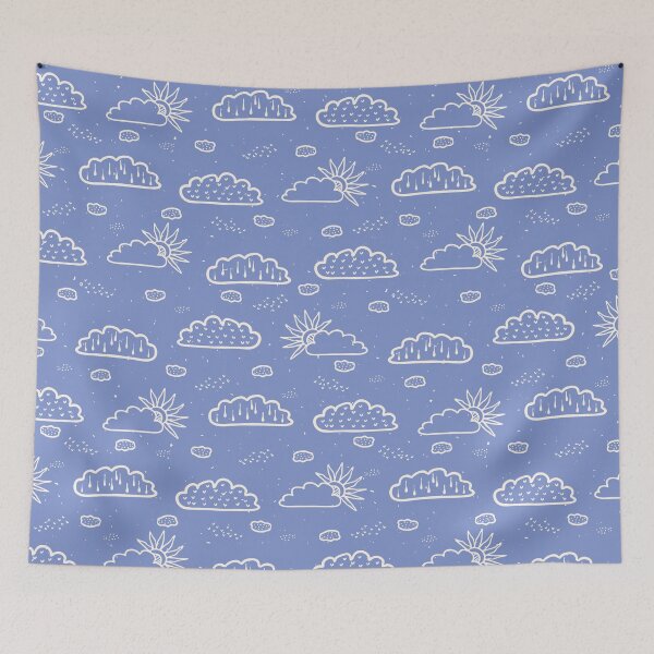 Item preview,  Hand drawn vector cloud illustration designed and sold by Limolida.