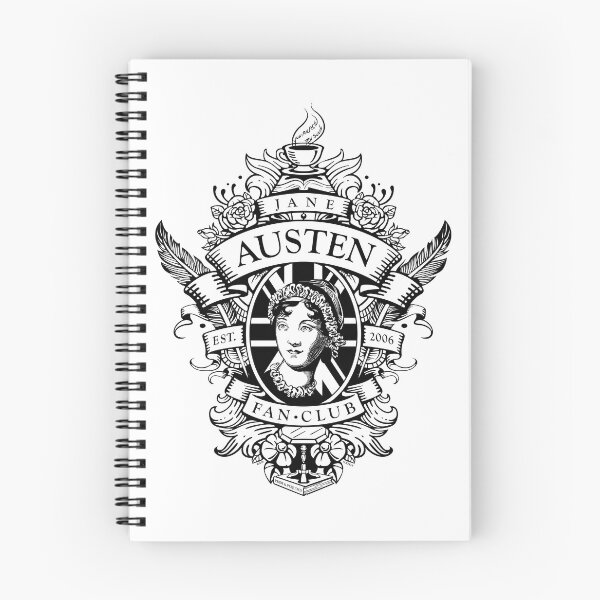 Item preview, Jane Austen Fan Club BlackWhite designed and sold by baykerboy.