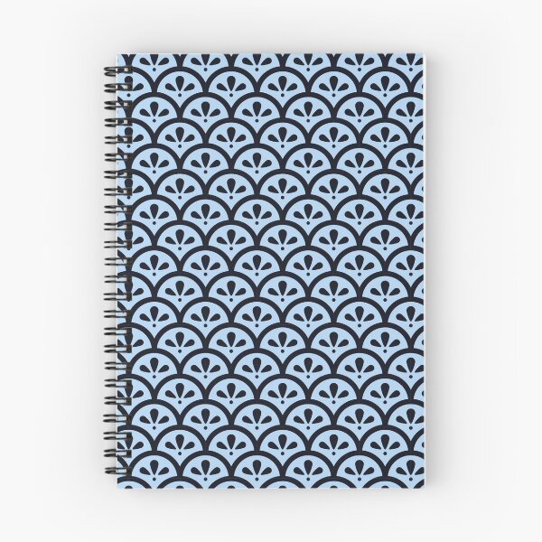 Item preview, Blue Fishscale Japanese Pattern designed and sold by Poetic Patterns Studio.
