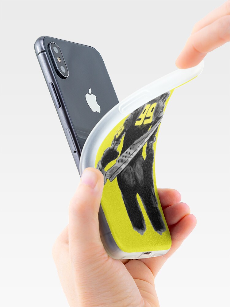 Alternate view of Manga Angel with Yellow accents iPhone Case & Cover