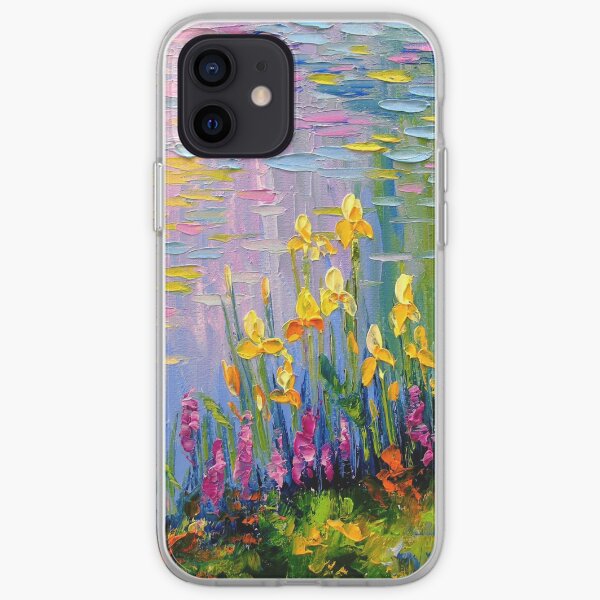 Flowers by the pond iPhone Soft Case