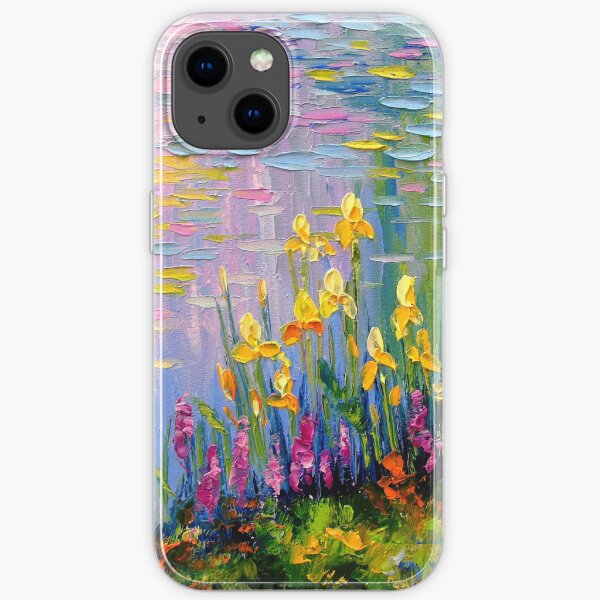 Flowers by the pond iPhone Soft Case