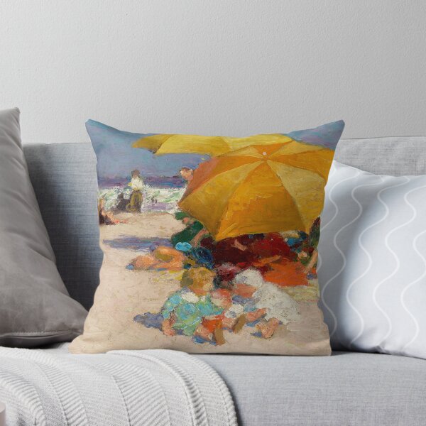 Item preview, Babies Playing On the Beach Impressionist Scene designed and sold by chillchar1234.