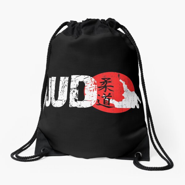 Judo character throw Drawstring Bag