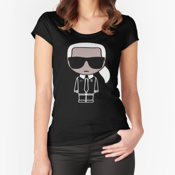 Karl Funny Fitted Scoop T-Shirt