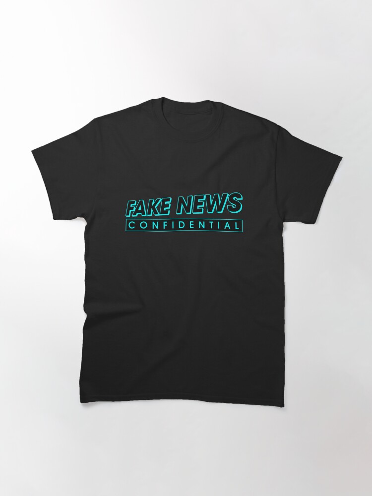 Alternate view of Fake News Confidential Logo Classic T-Shirt