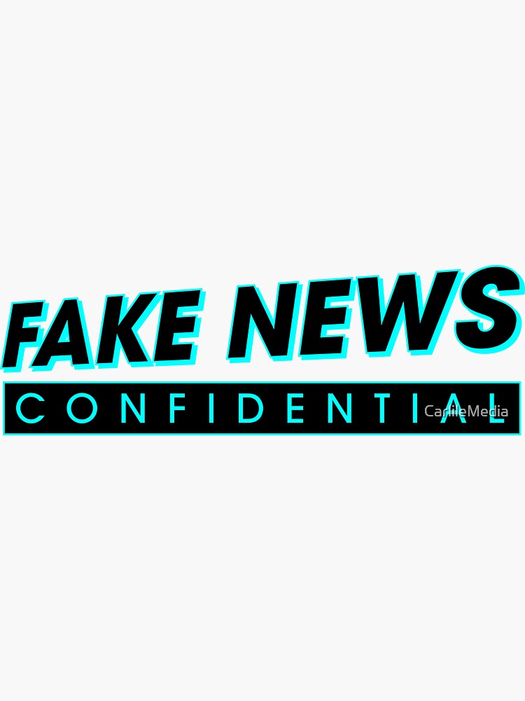 Artwork view, Fake News Confidential Logo designed and sold by CarlileMedia