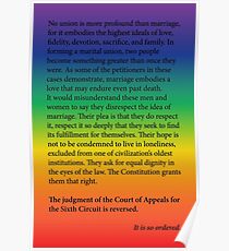 Gay Marriage SCOTUS Ruling Poster