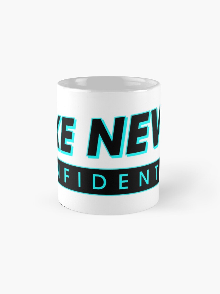 Alternate view of Fake News Confidential Logo Mug