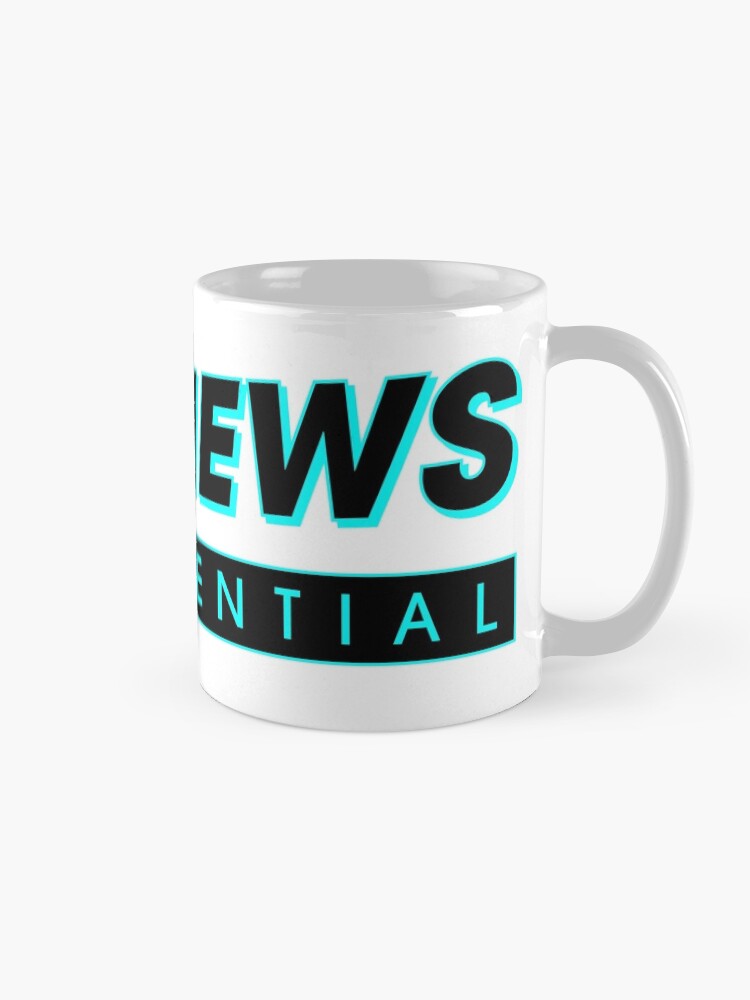 Alternate view of Fake News Confidential Logo Mug