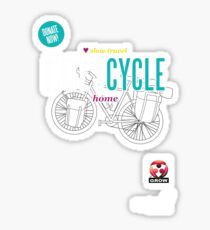 Kate's Cycle - Black Sticker