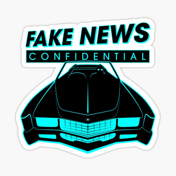 Fake News Confidential - Cadillac Eldorado Sticker