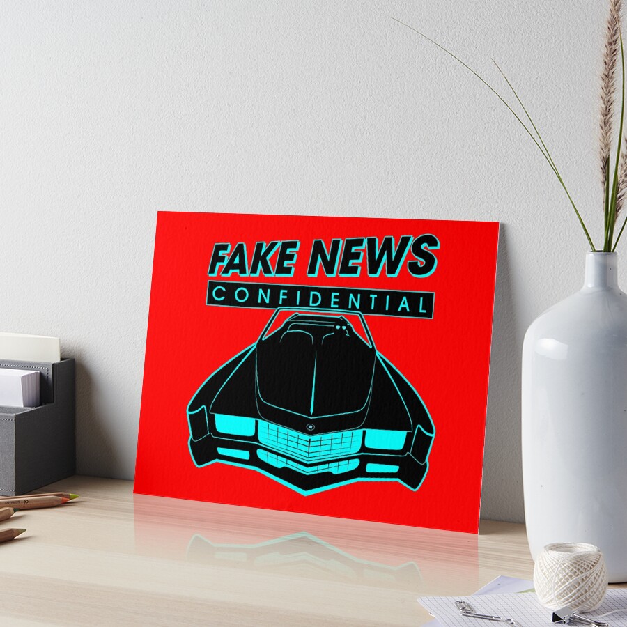 Fake News Confidential - Cadillac Eldorado Art Board Print
