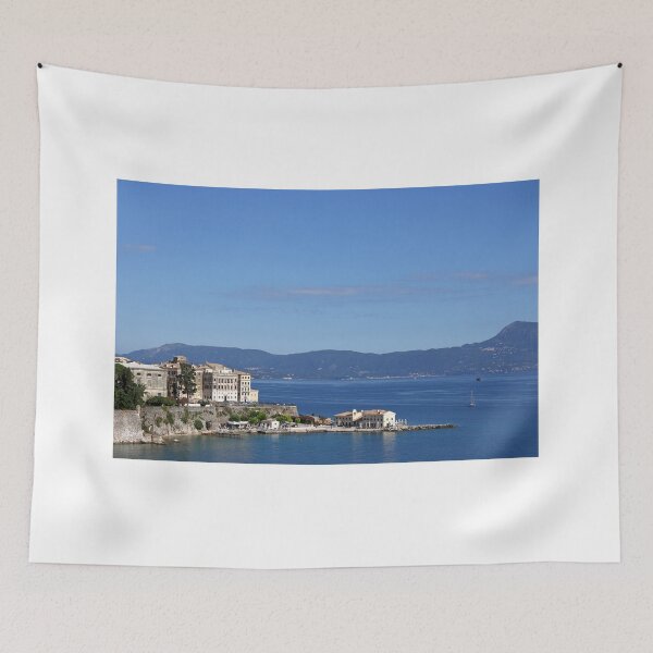 Item preview, Corfu town and blue sea cityscape summer season Greece designed and sold by goceris.
