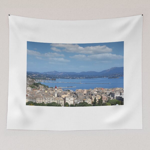 Aperçu de l'œuvre Paysage urbain de la ville de Corfou saison estivale Grèce créée et vendue par goceris.