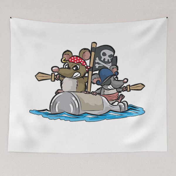 Item preview, PIRATS Pirate Rat Rats Pirates Pirateship Cartoon designed and sold by Moonpie90.