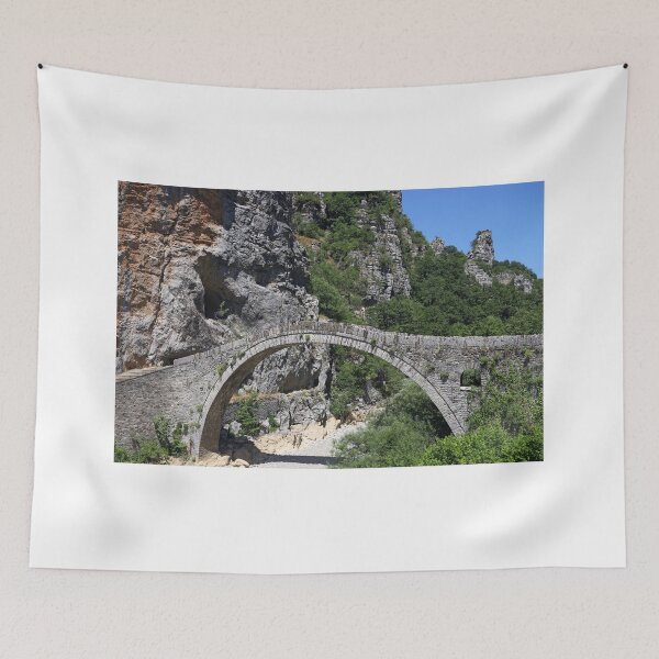 Item preview, Kokkori arch stone bridge landscape Zagoria Greece designed and sold by goceris.