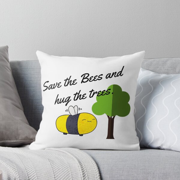 Item preview, Save the bees and hug the trees graphic design  designed and sold by CastleBookshelf.