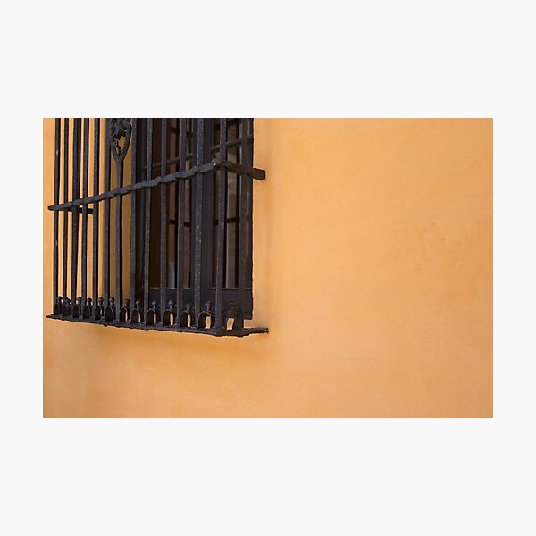 orange wall Photographic Print