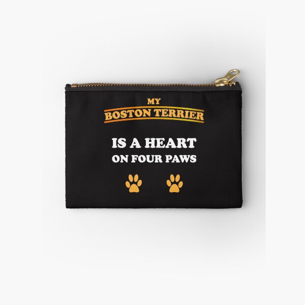 Item preview, Boston Terrier Dog Sayings Dog Paws Image Heart designed and sold by dm4design.