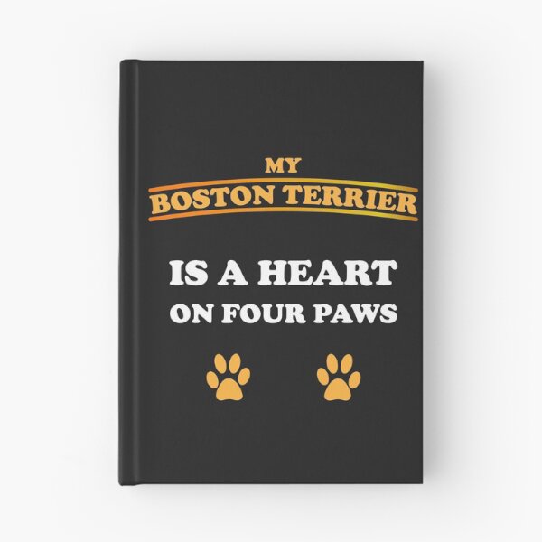 Item preview, Boston Terrier Dog Sayings Dog Paws Image Heart designed and sold by dm4design.