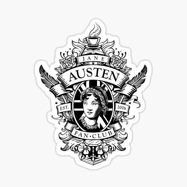 Item preview, Jane Austen Fan Club Black designed and sold by baykerboy.